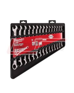 MILWAUKEE 48-22-9516 15pc Ratcheting Combination Wrench Set - Metric