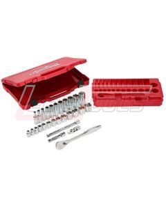 MILWAUKEE 48-22-9408 3/8" Drive 28pc Ratchet & Socket Set- SAE