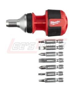 MILWAUKEE 48-22-2330 8-in-1 Compact Ratcheting Multi-bit Driver