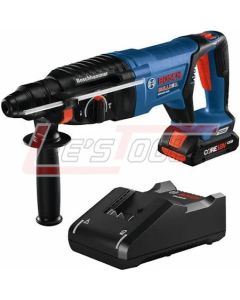 BOSCH GBH18V-26DK15 18V 1" SDS-plus® Brushless D-Handle Rotary Hammer Bare Tool w/ (1) 4.0 Ah CORE Compact Battery
