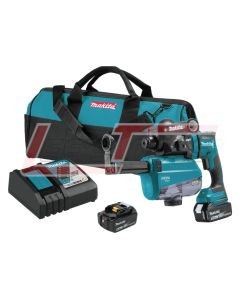 MAKITA XRH12TW 18V LXT® Lithium-Ion Brushless Cordless 11/16" AVT® Rotary Hammer Kit, SDS-PLUS, w/ HEPA Dust Extrac