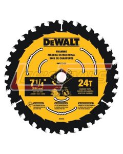 DEWALT DWA171424B10 7-1/4" 24T NEW DEWALT CIRC SAW BLADE