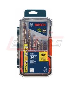 BOSCH CO14B 14PC COBALT M42 DRILL BIT SET