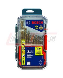BOSCH CO21B 21PC COBALT M42 DRILL BIT SET