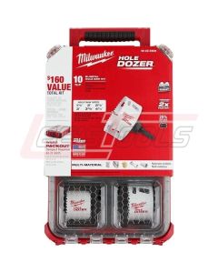 MILWAUKEE 49-22-5606 10 PC. HOLE DOZER(tm) Hole Saw Kit w/ PACKOUT(tm) Compact Organizer