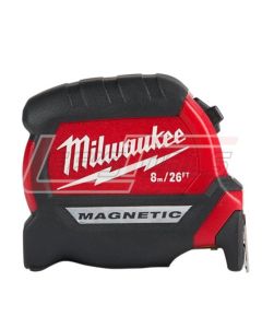 MILWAUKEE 48-22-0326 8m/26ft Compact Magnetic Tape Measure