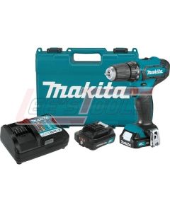MAKITA FD09R1 12V max CXT® Lithium-Ion Cordless 3/8" Driver-Drill Kit, 2-speed, var. spd., L.E.D. Light, case (2.0