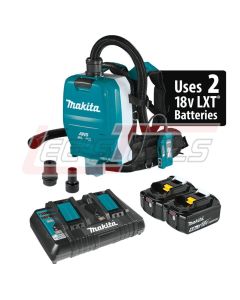 MAKITA XCV10PTX 18V X2 LXT® Lithium-Ion (36V) Brushless Cordless 1/2 Gallon HEPA Filter Backpack Dry Dust Extractor