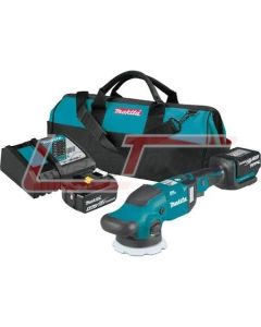 MAKITA XOP02T 18V LXT® Lithium-Ion Brushless Cordless 5"/6" Dual Action Random Orbit Polisher Kit , 0-780 RPM, 0-6
