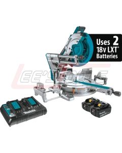 MAKITA XSL07PT 18V X2 LXT® Lithium-Ion (36V) Brushless Cordless 12" Dual-Bevel Sliding Compound Miter Saw Kit, lase