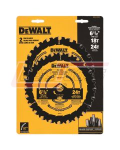DEWALT DWA1612CMB COMBO PACK- 6 1/2IN 18T & 24T