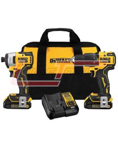 DEWALT DCK279C2 20V MAX COMPACT BRUSHLESS HAMER DRILL/IMP COMB