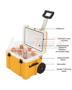 DEWALT DWST17824 DEWALT TSTAK WHEELED COOLER / Cooler Volume 30 Quarts (7.5 Gallons)   /  Load Capacity 66 pounds