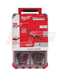 MILWAUKEE 49-56-9295 9 PC BIG HAWG™ -with Carbide Teeth PACKOUT™ Kit