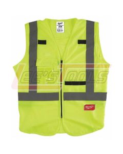 MILWAUKEE 48-73-5021 High Visibility Yellow Safety Vest - S/M