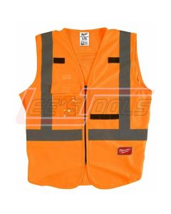 MILWAUKEE 48-73-5032 High Visibility Orange Safety Vest - L/XL