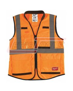 MILWAUKEE 48-73-5091 High Visibility Orange Performance Safety Vest - S/M (CSA)
