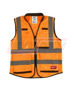 MILWAUKEE 48-73-5052 High Visibility Orange Performance Safety Vest - L/XL