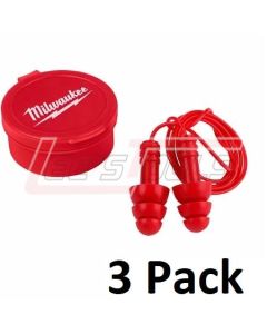 MILWAUKEE 48-73-3151 3PK Reusable Corded Earplugs