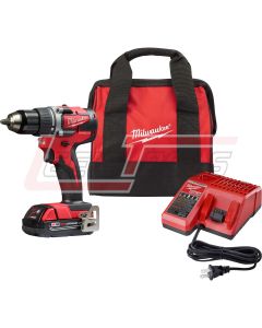 MILWAUKEE 2801-21P M18 Compact Brush Drill 1 Bat Kit