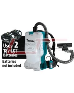 MAKITA XCV17Z 18V X2 LXT® Lithium-Ion (36V) Brushless Cordless 1.6 Gallon HEPA Filter Backpack Dry Vacuum, Tool On