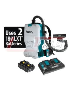 MAKITA XCV17PG 18V X2 LXT® Lithium-Ion (36V) Brushless Cordless 1.6 Gallon HEPA Filter Backpack Dry Vacuum (6.0Ah)