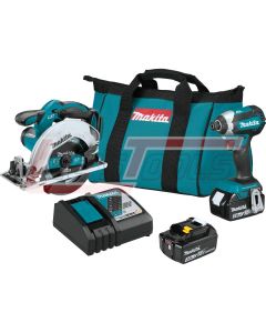 MAKITA XT283X1 18V LXT® Lithium-Ion Cordless 2-Pc. Combo Kit (3.0Ah)