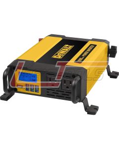 DEWALT DXAEPI1000 Power Inverter 1000W Car Converter with LCD Display: Dual 120V AC Outlets, 3.1A USB Ports, Battery C