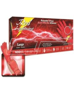 ATLANTIC SAFETY RL-L 100 LARGE RED Latex Powder Free 8 mil