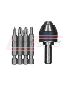 BOSCH CC2100 5 Pc. Chuck Adapter and Bits