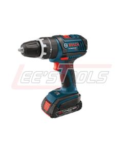 BOSCH HDS181-02 18V Compact Tough™ Hammer Drill Driver w/ (2) SlimPack Batteries (2.0Ah)