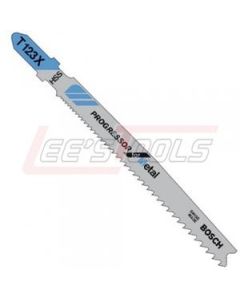 BOSCH T123X 4", "Progressor" HSS Bosch Shank Jigsaw Blade  (5 pk)