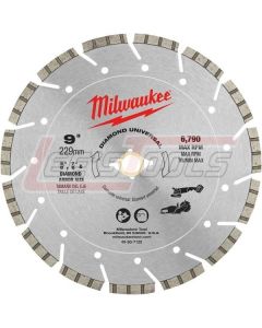 MILWAUKEE 49-93-7125 9" DIAMOND UNIVERSAL SEGMENTED BLADE
