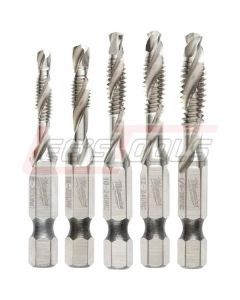 MILWAUKEE 48-89-4874 SHOCKWAVE 5PC SAE IMPACT DRILL TAP SET