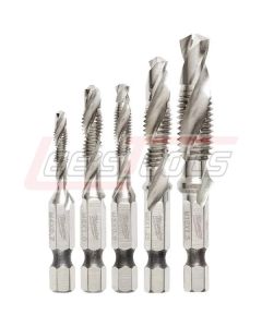 MILWAUKEE 48-89-4875 SHOCKWAVE 5PC METRIC IMPACT DRILL TAP SET