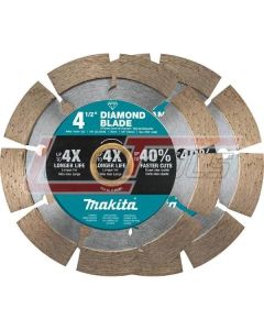 MAKITA B-69602 4-1/2" Diamond Blade, Segmented, General Purpose, 2/pk
