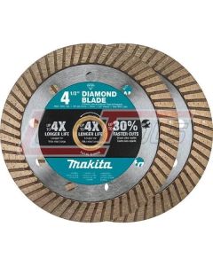 MAKITA B-69705 4-1/2" Diamond Blade, Turbo, General Purpose, 2/pk