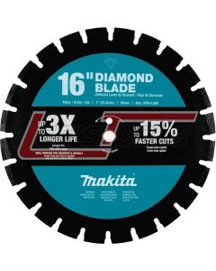 MAKITA E-02543 16" Diamond Blade, Segmented, Dual Purpose