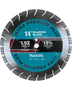 MAKITA E-02652 14" Ultra-Premium Plus Diamond Blade, Segmented