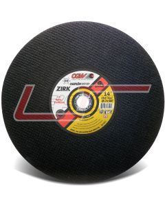 CAMEL GRINDING WHEELS 36125 14 x 3/32 x 1 ZA24-S-BF Dble Rein Chop Saw - Zirconia