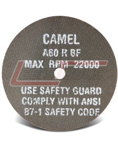 CAMEL GRINDING WHEELS 45086 3X1/16X3/8 T1 A60-R-BF