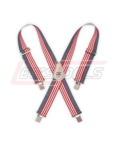CLC 110USA Heavy-Duty USA Flag Elastic Suspenders