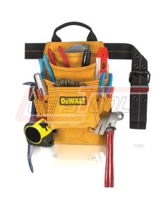 DEWALT WORK GEAR DG5333 10-Pocket Carpenter's Suede Nail and Tool Bag