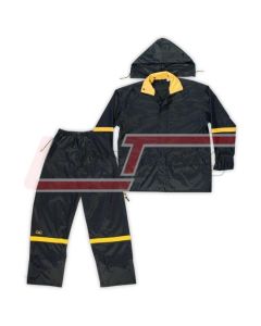 CLC R103X Black 3 Piece Nylon Rain Suit - XL