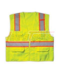 CLC SV22L Surveyor's Vest Class 2, Lime - L