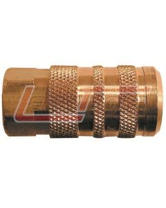 COILHOSE PNEUMATICS 15X4F 1/4" 6-Point Industrial Coupler, 1/4" FPT