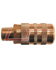 COILHOSE PNEUMATICS 15X4M 1/4" 6-Point Industrial Coupler, 1/4" MPT