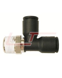 COILHOSE PNEUMATICS CL710504S Coilock Swivel Run Tee, 5/16" OD x 1/4" MPT