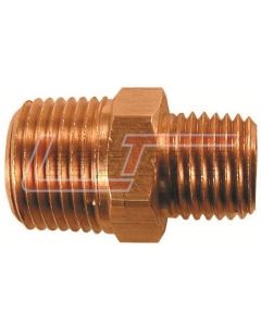 COILHOSE PNEUMATICS H0604 Hex Nipple, 3/8" MPT x 1/4" MPT