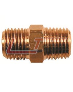 COILHOSE PNEUMATICS H0606 Hex Nipple, 3/8" MPT x 3/8" MPT